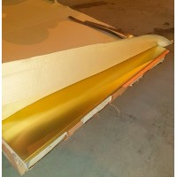 Лист латунный ДПРХМ 10x1000x2000 мм Л63 ГОСТ 931-90