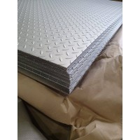 Лист нержавеющий рифленый чечевица 8x1250x2500 мм 08Х17Т ГОСТ 8568-77